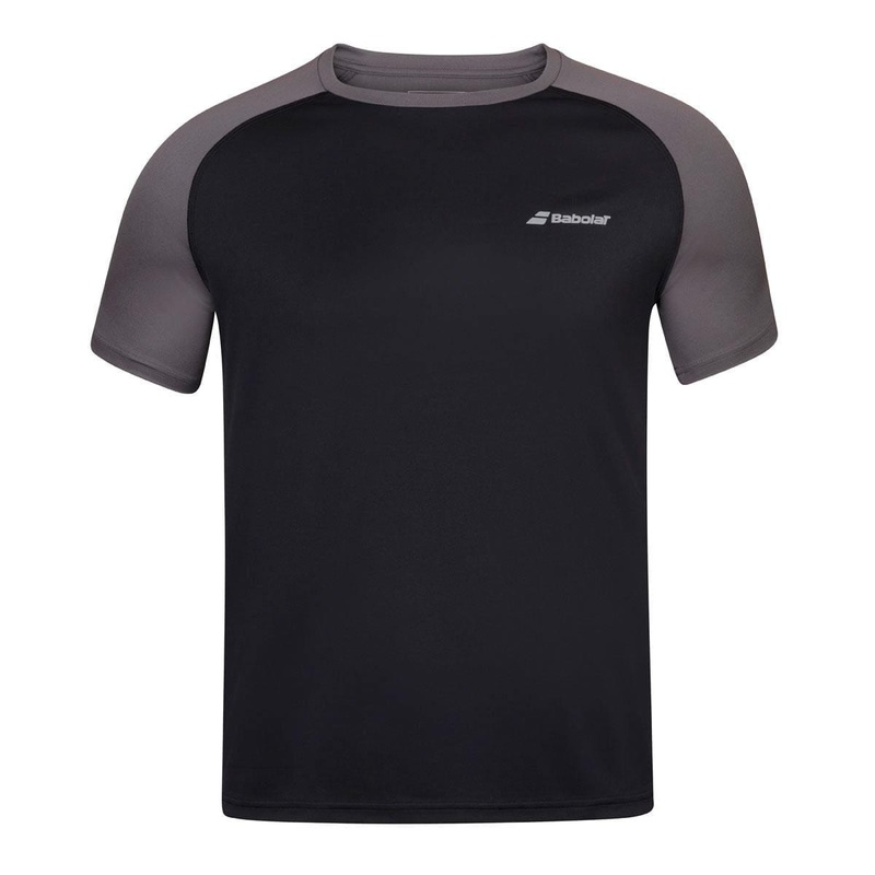 Babolat Mens Play Crew Neck Tennis T-Shirt – Black