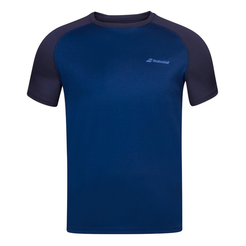 Babolat Mens Play Crew Neck Tennis T-Shirt – Estate Blue
