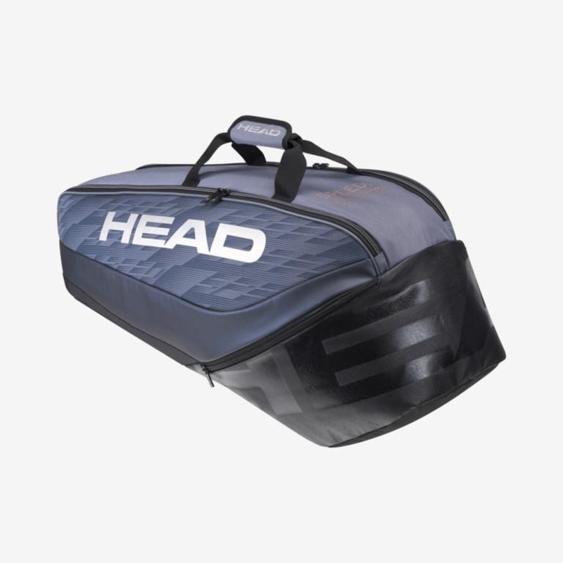 HEAD Djokovic 6R Combi 6 Racket Tennis Bag – Black / Grey