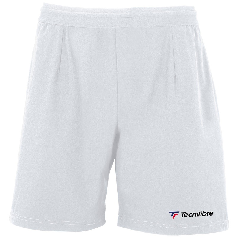 Tecnifibre Mens Stretch Tennis Shorts – White