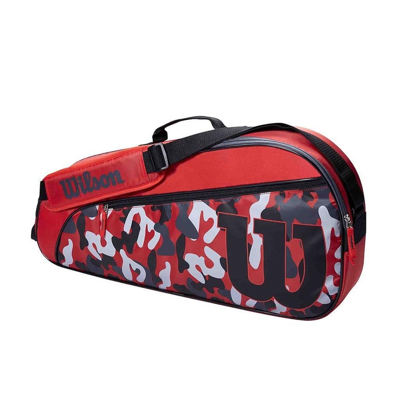 Wilson Junior 3 Racket Tennis Bag – Red