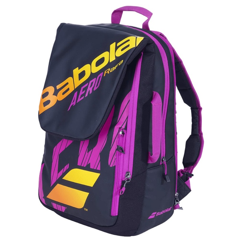 Babolat Pure Aero RAFA Tennis Backpack – Black / Pink / Yellow