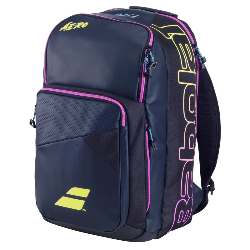 Babolat Pure Aero Rafa II Tennis Backpack – Black / Pink / Yellow