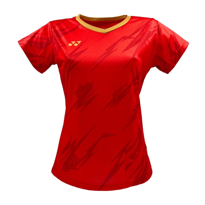 Yonex YTL8 Womens Tennis T-Shirt – Red / Gold