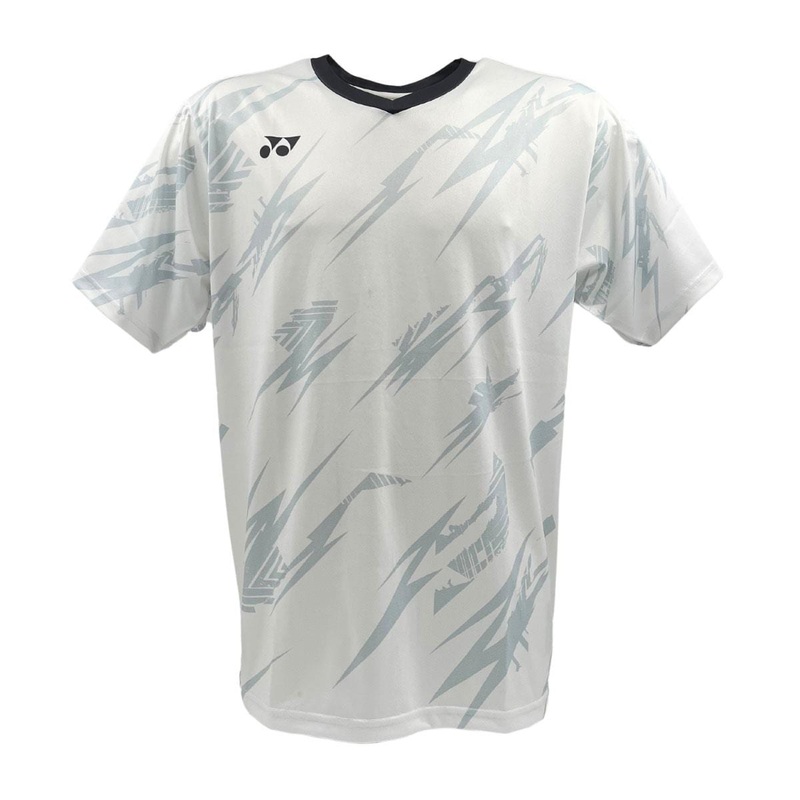 Yonex YTM8 Mens Tennis T-Shirt – White / Charcoal