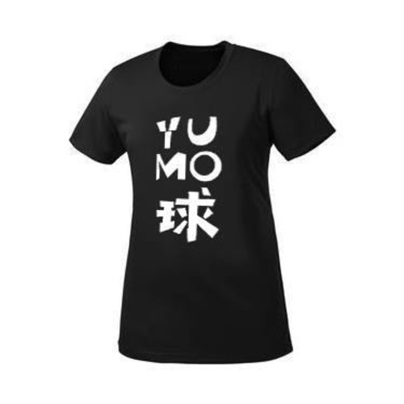 Yumo Creative ‘YUMO ‘ (Badminton) LADIES Dri-Fit T-Shirt [Black] – logo