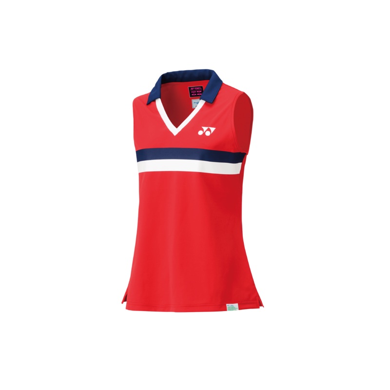 75TH Women’s Sleeveless Polo Shirt 20627A [Ruby Red]