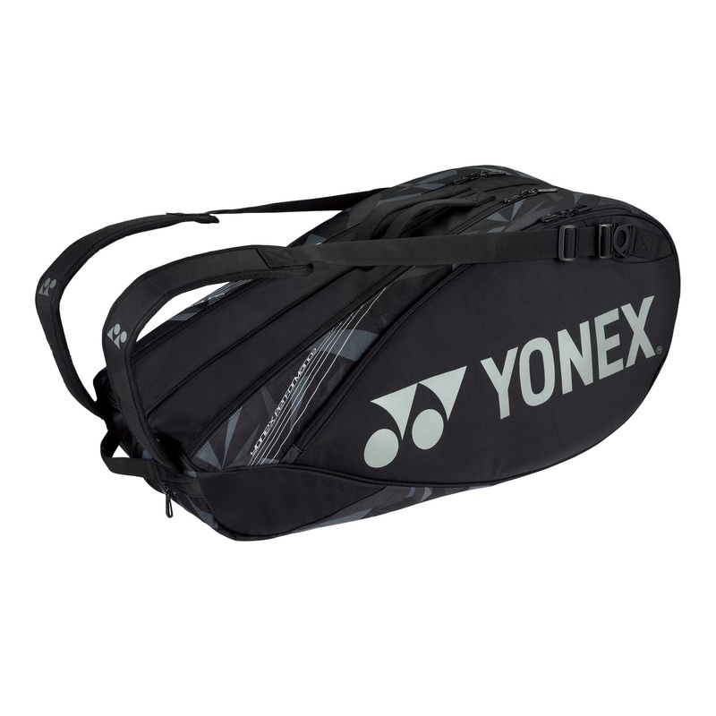Yonex 92226 Pro 6 Racquet Bag|Black|Fine Blue|Scarlet