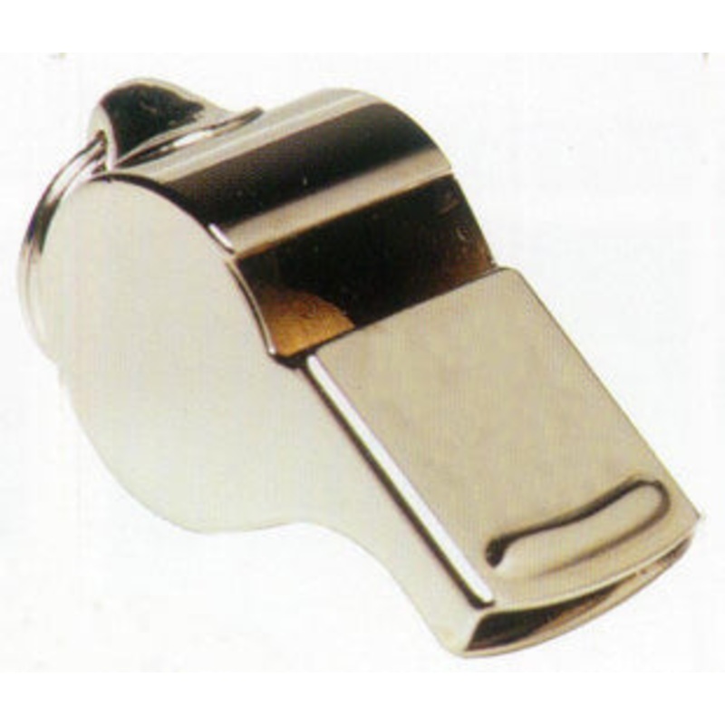 Wide metal whistle
