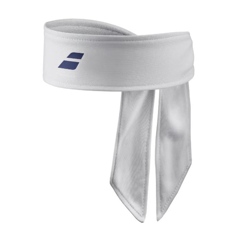 Babolat 5UB1291 Tie Headband|1094 White/Sodalite Blue|One Size