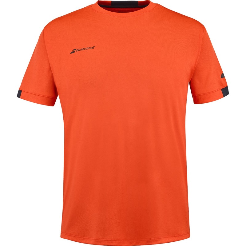 Babolat Boys Play Crew Neck T-Shirt Fiesta Red