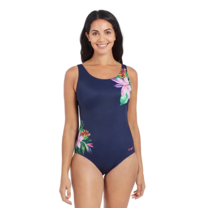 Zoggs Womens Orchid Daze Adjustable Scoopback