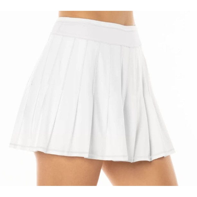Lucky In Love Womens Long Retro Pleated Tennis Skirt