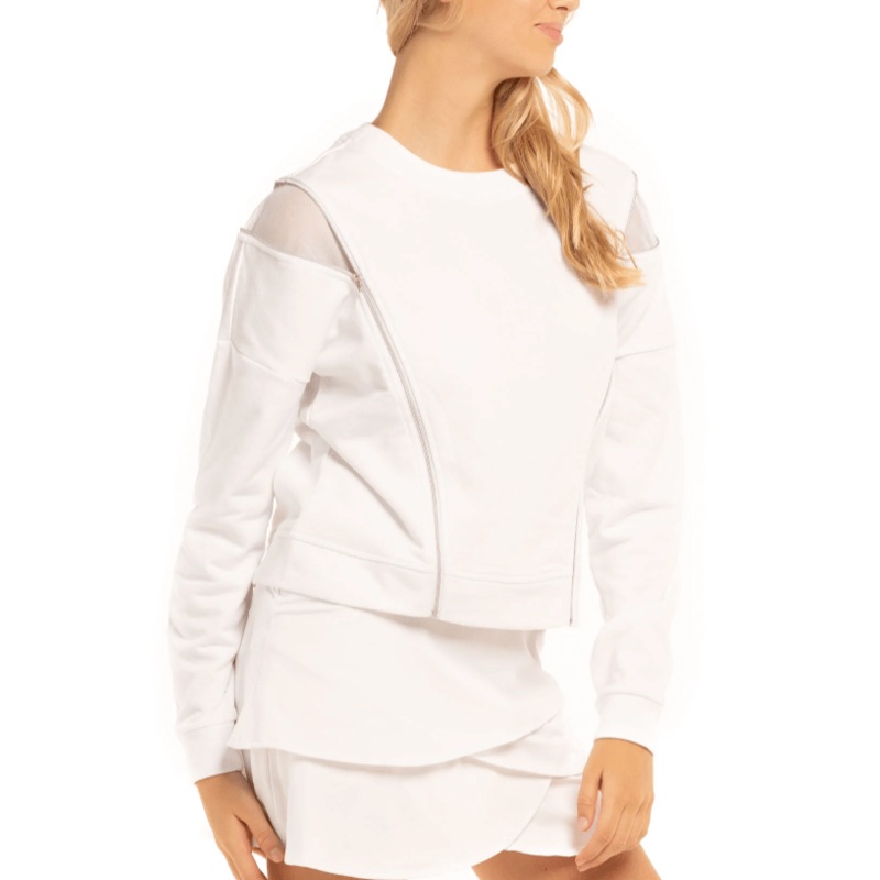 Lucky In Love Zips Are Sealed Tennis Jacket