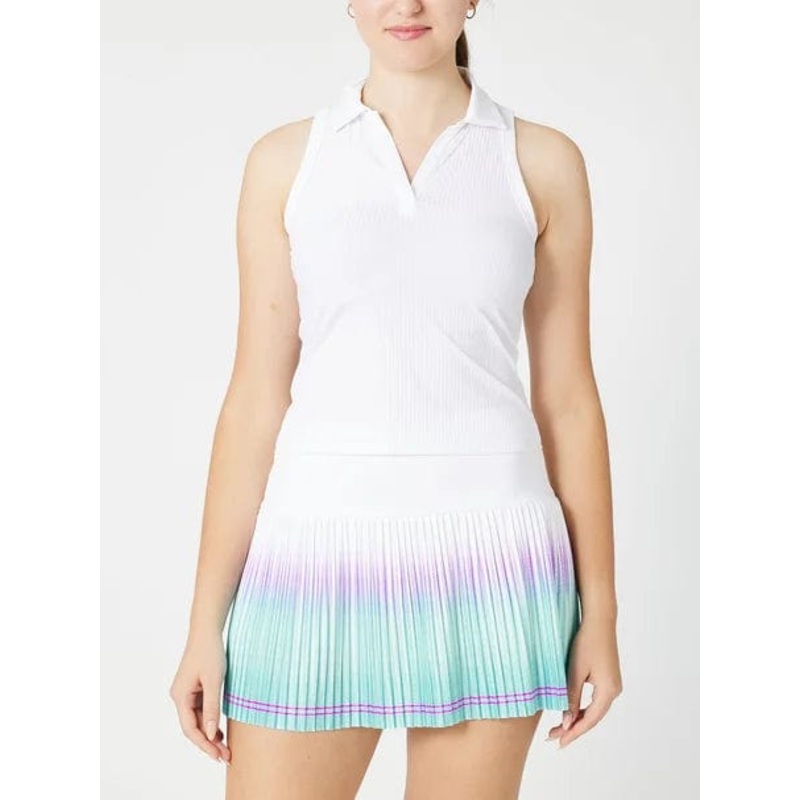 Women’s K Swiss Core Sleeveless Rib Tennis Polo