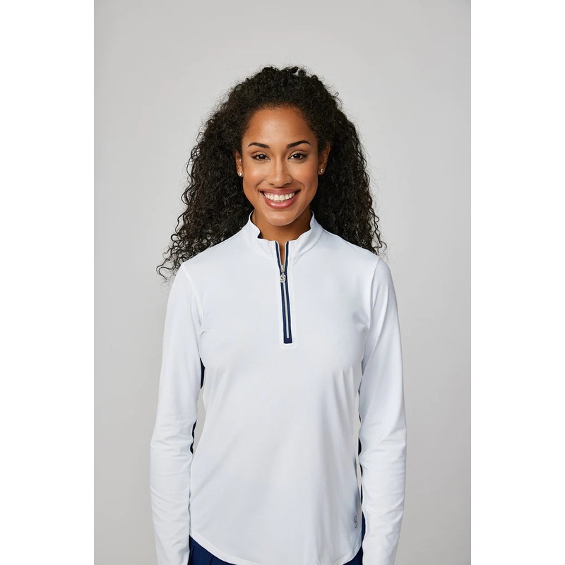 Women’s Sofibella Long Sleeve|White/Bella Primavera|Small|Medium|Large
