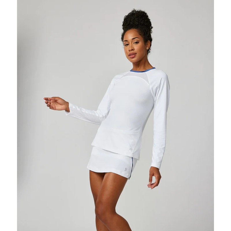 Women’s Sofibella Raglan Long Sleeve Tennis Top