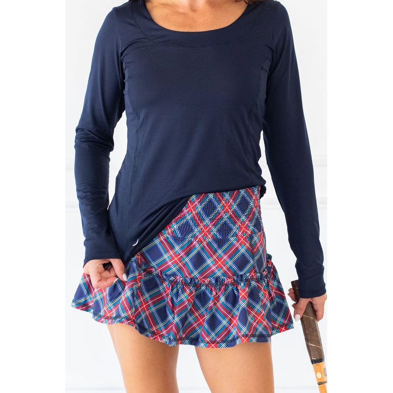 Bubble Women’s Lawley Skirt Print – Holiday Plaid 24