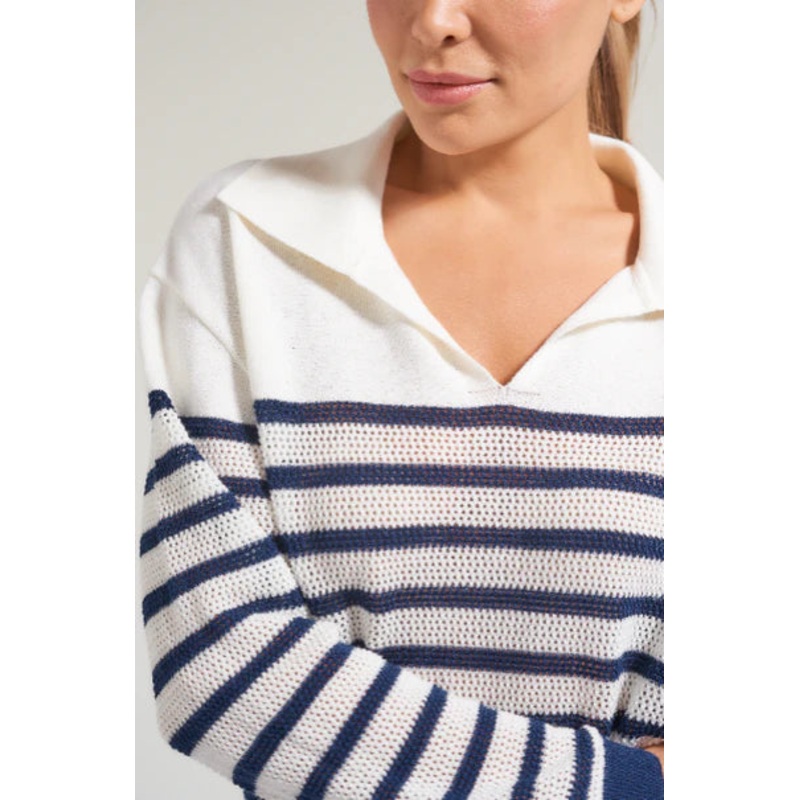 L’Oeuf Poch Pointelle Racquets Sweater