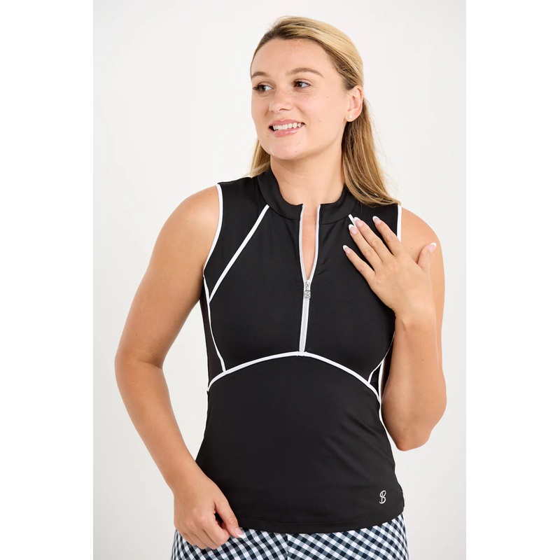 Women’s Sofibella Sleeveless Top – Monochrome