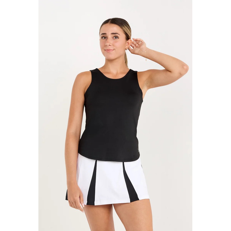 Women’s Sofibella Twist Back Tank – Monochrome