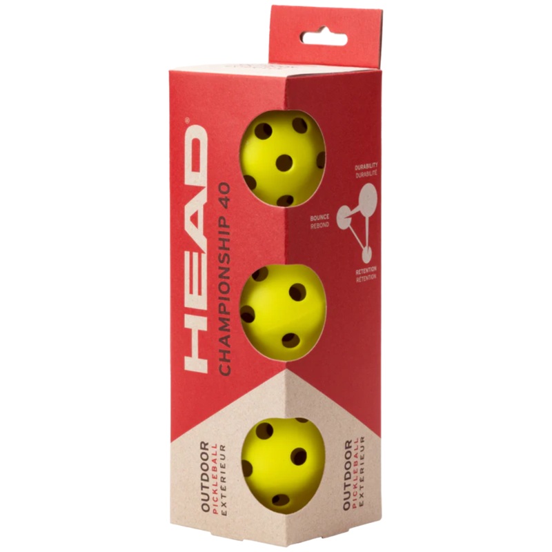Head Championship 40 Pickleball (3 Pack)