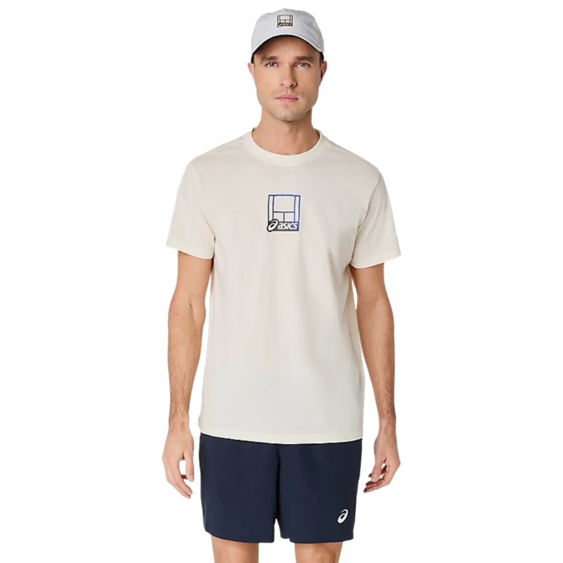 Asics Court Core Graphic Tee Cream